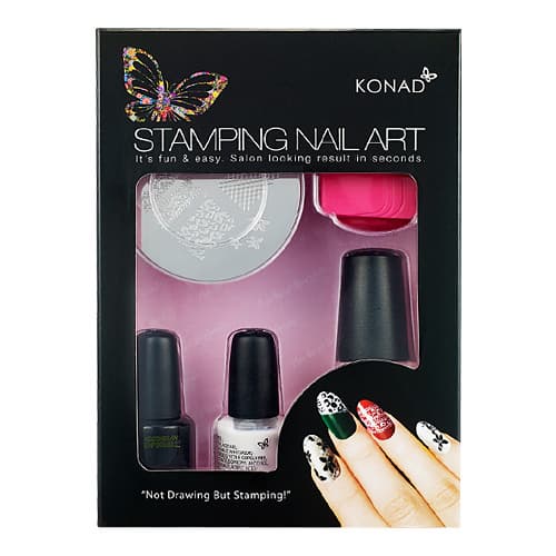 KONAD Self nail art _DIY stamping set_ Stamping kit T set_